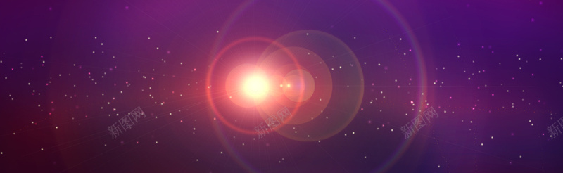 镜头光晕bannerpsd设计背景_新图网 https://ixintu.com 光效 光线 商务 广告 海报banner 特效 科幻 科技 简约 酷炫 霓虹PSD 霓虹灯