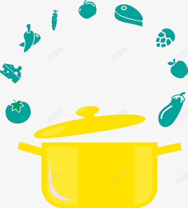 蒸锅png免抠素材_新图网 https://ixintu.com 做饭 厨具 烹饪 蒸锅