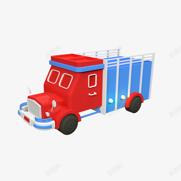 卡通手绘消防车png免抠素材_新图网 https://ixintu.com 卡通 手绘 消防车 红色