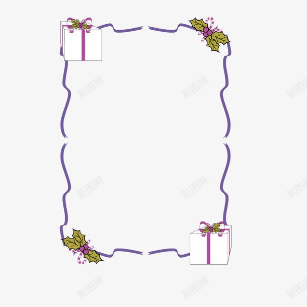卡通蓝色线条竖边框png免抠素材_新图网 https://ixintu.com 卡通 竖边框 线条 蓝色