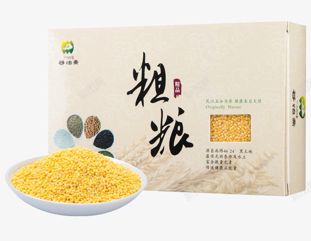 大黄米包装png免抠素材_新图网 https://ixintu.com 大黄米 大黄米包装 小黄米 黄米