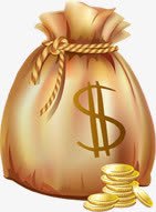 卡通金币钱袋金色png免抠素材_新图网 https://ixintu.com 卡通 金币 金色 钱袋