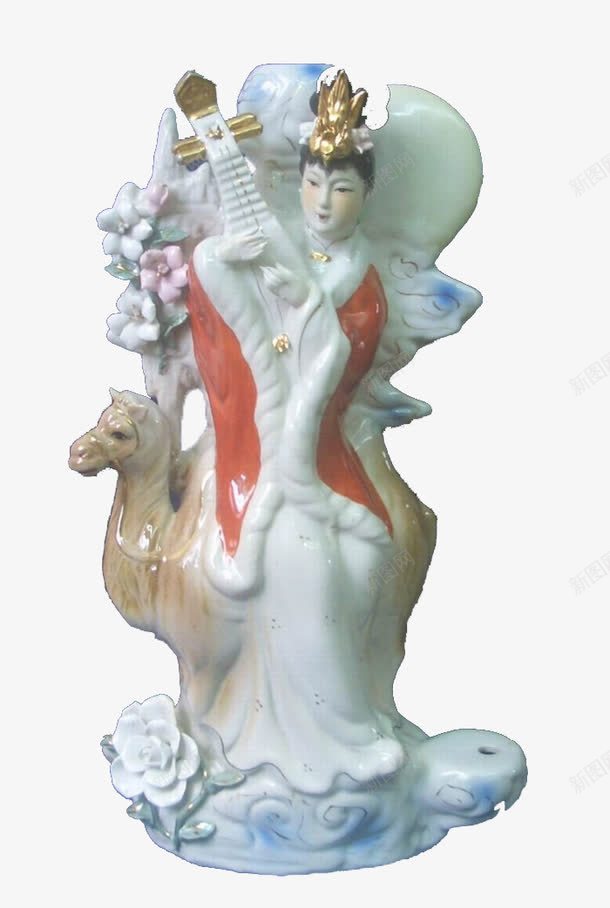 王昭君彩瓷png免抠素材_新图网 https://ixintu.com 中国风 王昭君 瓷器 装饰
