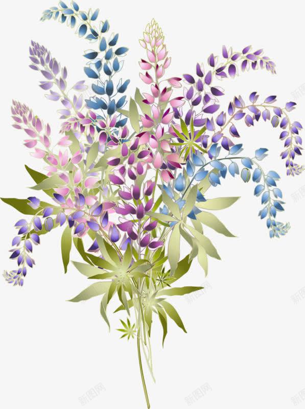 蓝色花瓣红色花朵png免抠素材_新图网 https://ixintu.com 红色 花朵 花瓣 蓝色