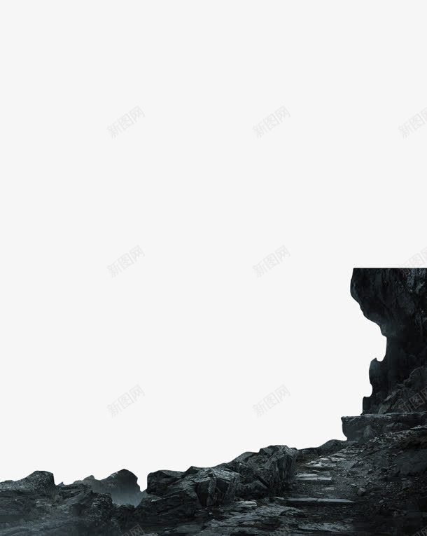 岩石道路装饰png免抠素材_新图网 https://ixintu.com 岩石 装饰 道路