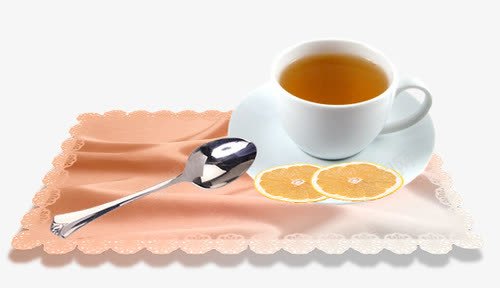 餐桌垫茶杯png免抠素材_新图网 https://ixintu.com 勺子 橙子 茶杯 餐桌垫