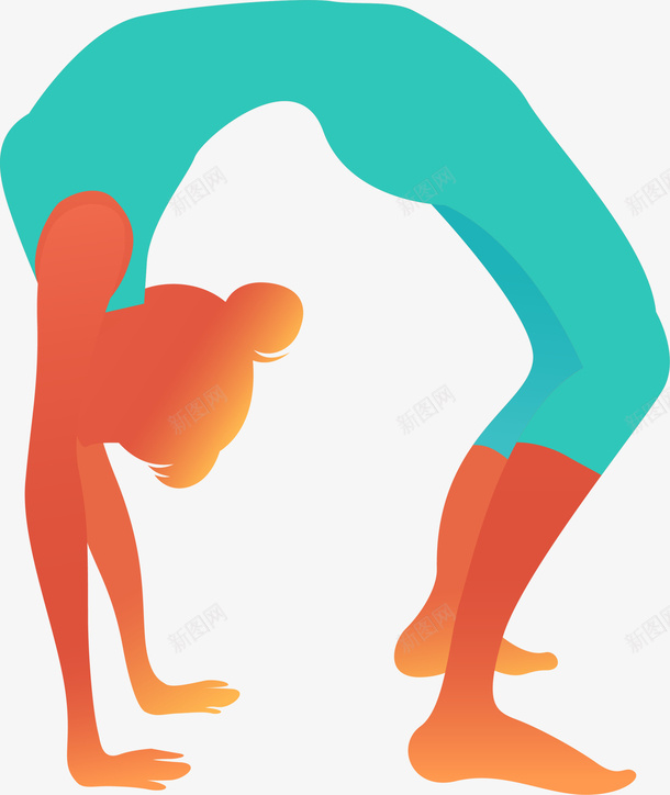 练习瑜伽的女人插画png免抠素材_新图网 https://ixintu.com 下腰 可爱女人 女人插画 瑜伽动作 练习瑜伽 锻炼