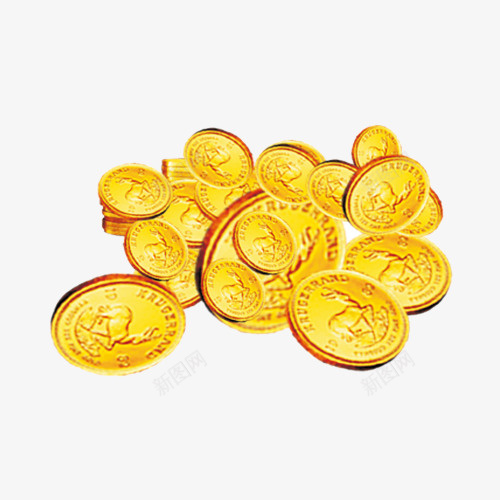 黄色金币图三psd免抠素材_新图网 https://ixintu.com 硬币 金币 黄 黄色