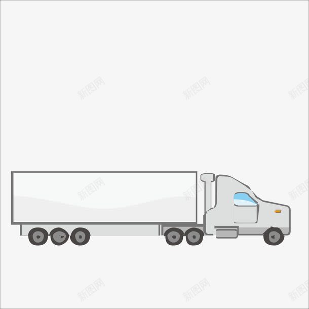 车矢量图ai免抠素材_新图网 https://ixintu.com 交通工具 大货车 汽车 货车 矢量图