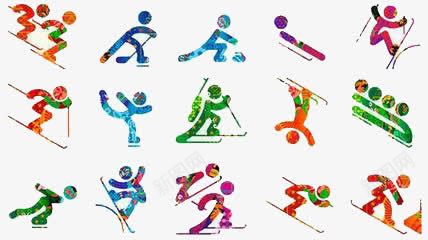 奥运项目图集png免抠素材_新图网 https://ixintu.com 奥运 彩绘 简约 运动