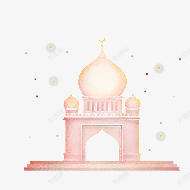 古尔邦节梦幻城堡矢量图ai免抠素材_新图网 https://ixintu.com 2017 Adha Eid adha al eid mubarak ul 城堡 梦幻 矢量图