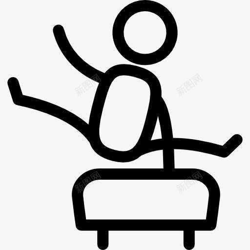 粘人的体操运动员图标png_新图网 https://ixintu.com 体操馆 健身房 运动