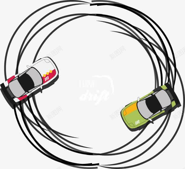 漂移的跑车矢量图eps免抠素材_新图网 https://ixintu.com 卡通跑车 漂移 矢量跑车 跑车 车子 矢量图