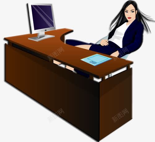 卡通精英办公室女png免抠素材_新图网 https://ixintu.com 办公室 卡通 女人 精英