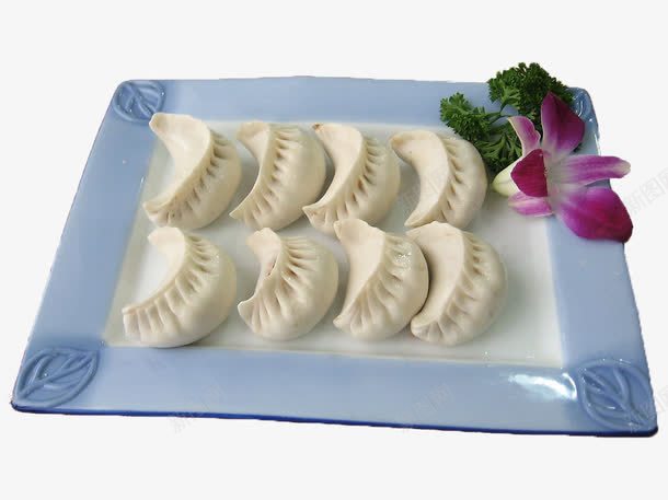 装在盘子里的饺子png免抠素材_新图网 https://ixintu.com 产品实物 各种方盘子 方盘子 水饺 速冻