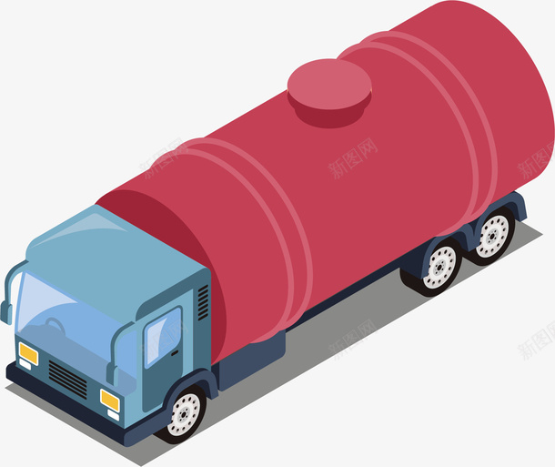 水彩拉汽油卡车矢量图ai免抠素材_新图网 https://ixintu.com 创意 卡车 卡通 安全 手绘 水彩 设计 矢量图