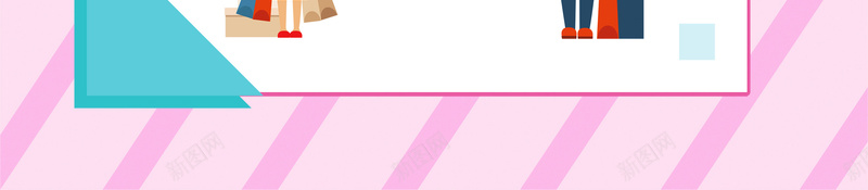 卡通开业福利宣传海报psd设计背景_新图网 https://ixintu.com 促销 关注送豪礼 卡通人物 夏季清仓 季末清仓 开业优惠活动 扫一扫关注我们 线条 边框