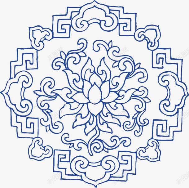 青花底纹png免抠素材_新图网 https://ixintu.com PNG图片 PNG图片素材 PNG素材 PNG素材免费下载 中国风 底纹 青花