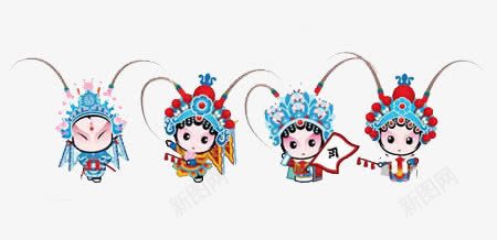 京剧卡通人物png免抠素材_新图网 https://ixintu.com 京剧卡通人物中国风