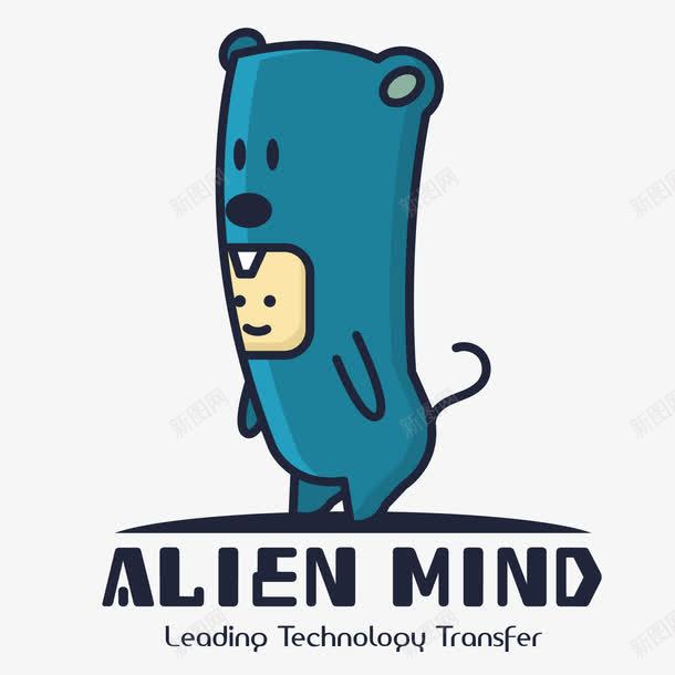 蓝色熊的商标图案矢量图图标eps_新图网 https://ixintu.com LOGO 商标 图案 熊 蓝色 矢量图
