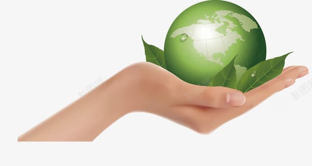 托起的地球png免抠素材_新图网 https://ixintu.com 保护地 手掌 手绘 环保