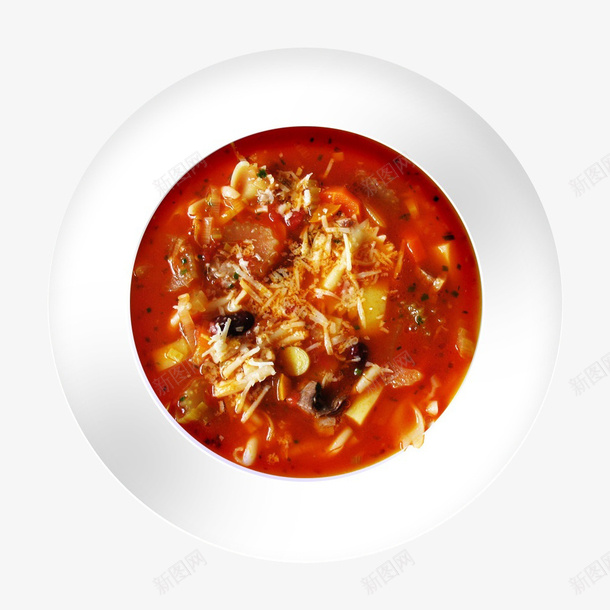 美食盘子png免抠素材_新图网 https://ixintu.com 元素 红色 美食 食欲