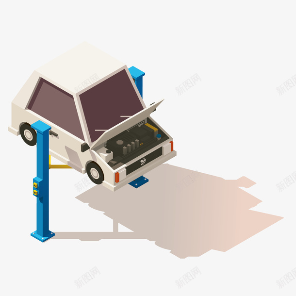 卡通装饰汽车维修矢量图eps免抠素材_新图网 https://ixintu.com 制造 卡通 图案 小清新 工业 简约 维修 维护 装饰 设计 矢量图