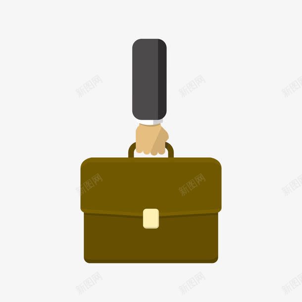 公文包png免抠素材_新图网 https://ixintu.com 公文包 手提 棕色
