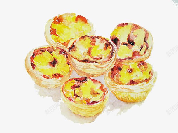 蛋挞png免抠素材_新图网 https://ixintu.com 点心 蛋挞 蛋黄派 食物