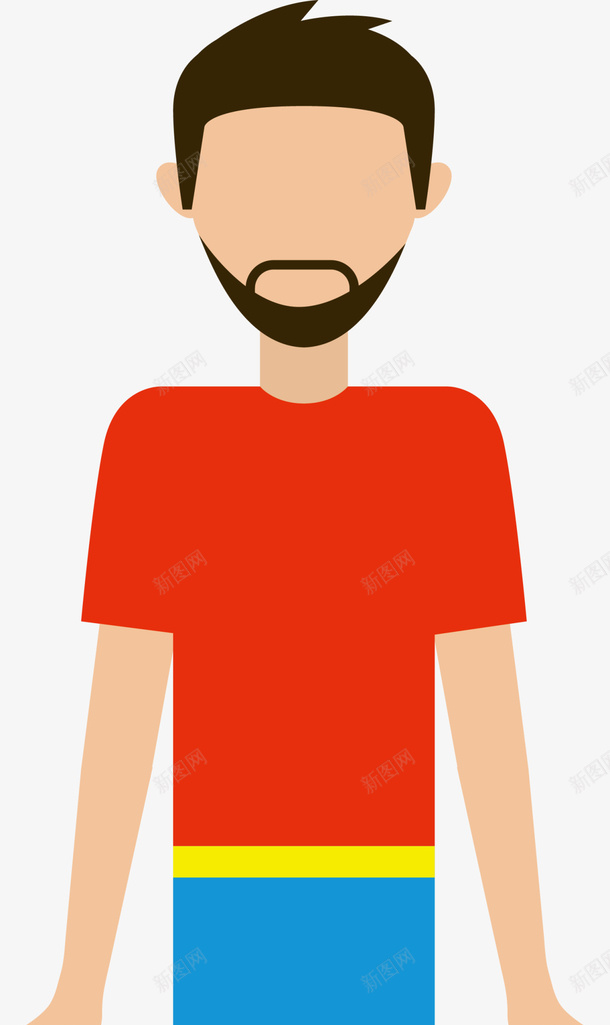 大胡子红衣举重男人png免抠素材_新图网 https://ixintu.com 举重男人 健康 哑铃 大胡子男生 强身健体 运动健身 锻炼