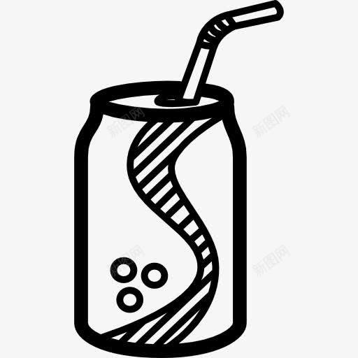 苏打图标png_新图网 https://ixintu.com 不健康 可以 垃圾食品 汽水 秸秆 食物