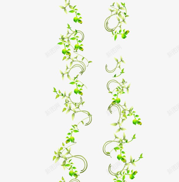 背景装饰绿色花纹春天png免抠素材_新图网 https://ixintu.com 春天 绿色 背景装饰 花纹