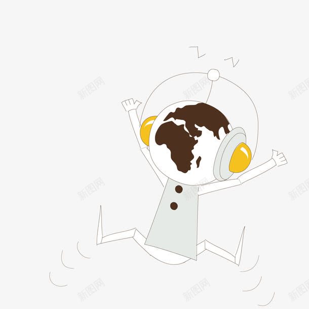 戴着耳机听音乐的机器人png免抠素材_新图网 https://ixintu.com 机器人 耳机 音乐