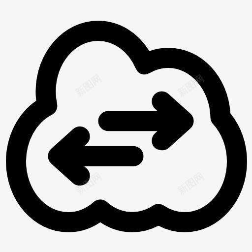 云计算图标png_新图网 https://ixintu.com 云存储 云计算 多媒体传输 技术 数据存储 文件存储