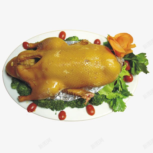 秘制稻草鸭png免抠素材_新图网 https://ixintu.com 川菜 美食 鸭子 鸭肉