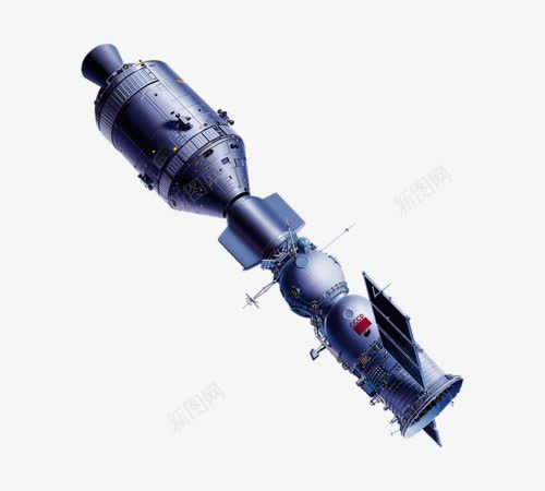 高空卫星png免抠素材_新图网 https://ixintu.com 侦查卫星 信号 发射 辐射