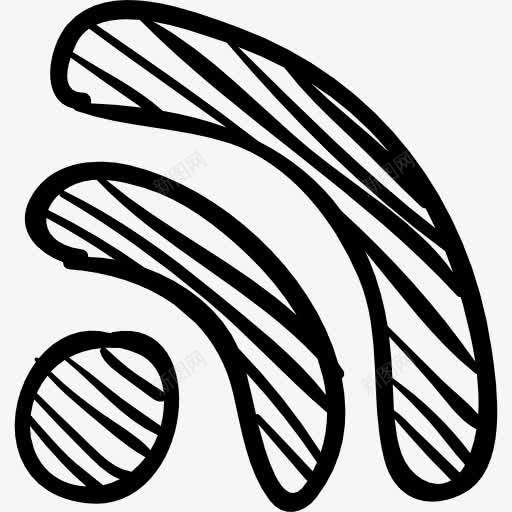 RSS标志草图图标png_新图网 https://ixintu.com RSS RSS饲料 勾勒 接口 标志 素描 订阅 饲料