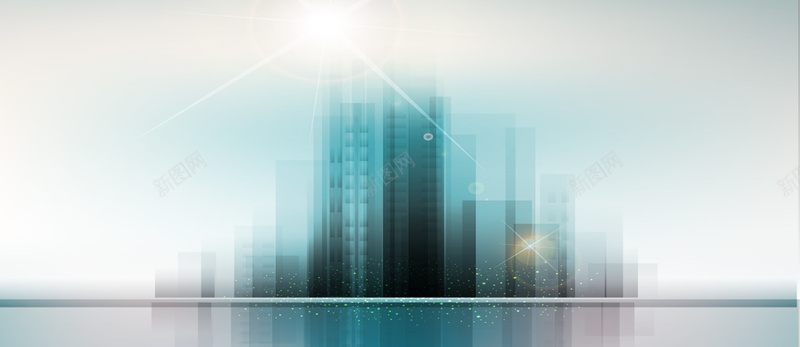 梦幻城市剪影矢量图ai设计背景_新图网 https://ixintu.com 城市剪影 梦幻背景 海报banner 矢量背景 简约背景 矢量图