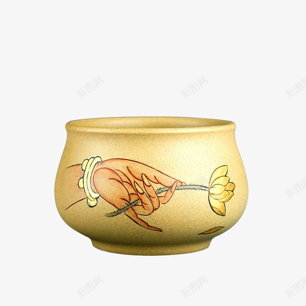 段泥主人杯png免抠素材_新图网 https://ixintu.com 个人杯 产品实物图 功夫茶杯 手绘 陶瓷