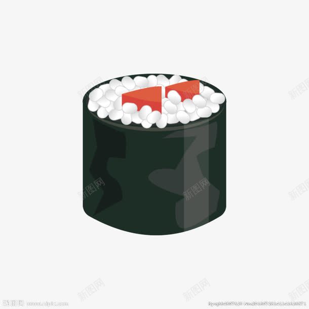 金枪鱼紫菜卷寿司png免抠素材_新图网 https://ixintu.com 三文鱼寿司 寿司卷 鲜道寿司