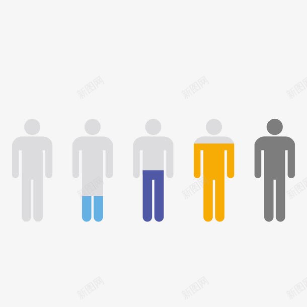 彩色人群占比png免抠素材_新图网 https://ixintu.com ppt 人群 分析 占比 商务 彩色 数据 百分比