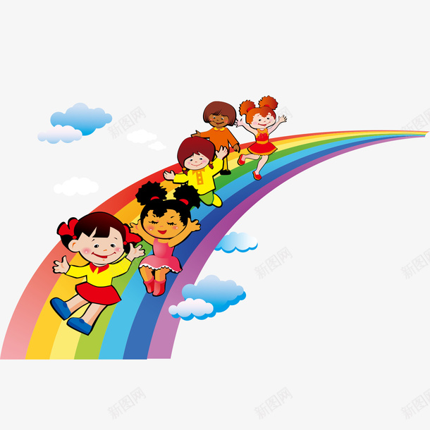 儿童玩耍滑滑梯矢量图ai免抠素材_新图网 https://ixintu.com 儿童玩耍 儿童节 免抠 插画 滑滑梯 玩滑滑梯 矢量图