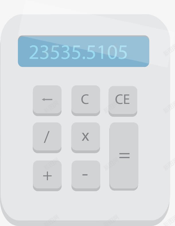 计算机矢量图ai免抠素材_新图网 https://ixintu.com 扁平化 计算器 计算机 矢量图