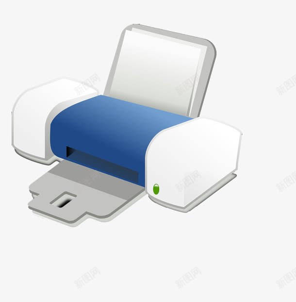 手绘打印机png免抠素材_新图网 https://ixintu.com 卡通 手绘 打印机 机器