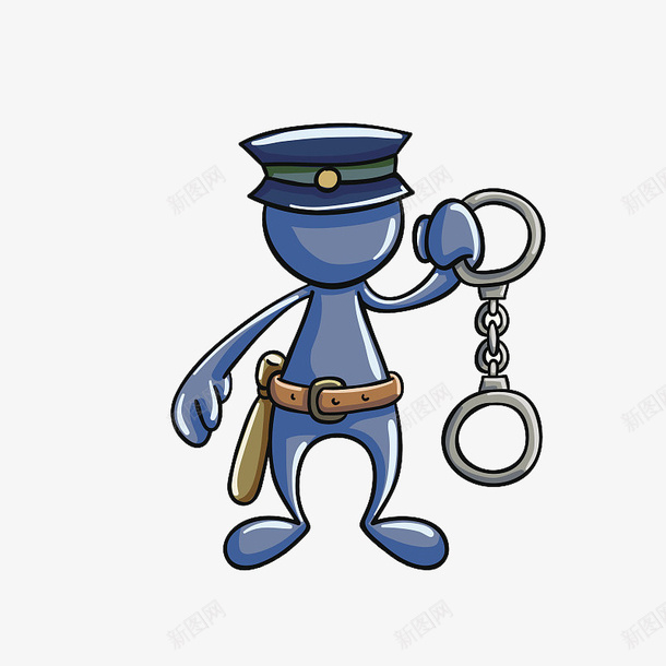 手拿着手铐的警察png免抠素材_新图网 https://ixintu.com 威武 巡查 巡逻检查 手铐 蓝灰色 警察 警戒 霸气