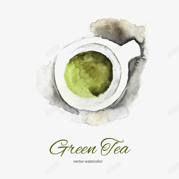 水墨绿茶矢量图ai免抠素材_新图网 https://ixintu.com 一杯茶 手绘 水墨画 水墨绿茶 水墨茶杯 水彩画 矢量图 矢量绿茶 绿茶水墨