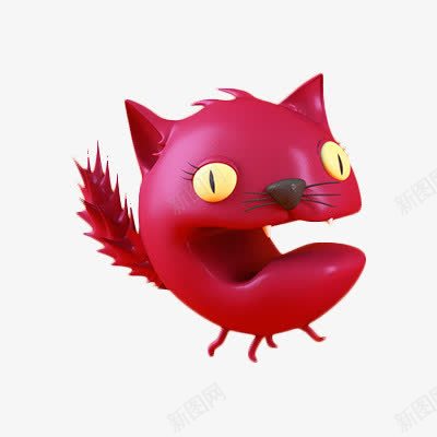 红色小恶魔png免抠素材_新图网 https://ixintu.com 卡通画 怪物 惊悚 红色素材 魔鬼