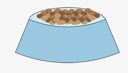 狗粮装饰png免抠素材_新图网 https://ixintu.com 扁平 手绘狗粮 猫粮 粮食 饭盒