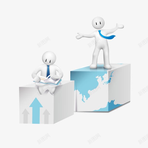两个小白人装饰图案png免抠素材_新图网 https://ixintu.com 两个 两个小白人装饰图案 图案 小白人 装饰