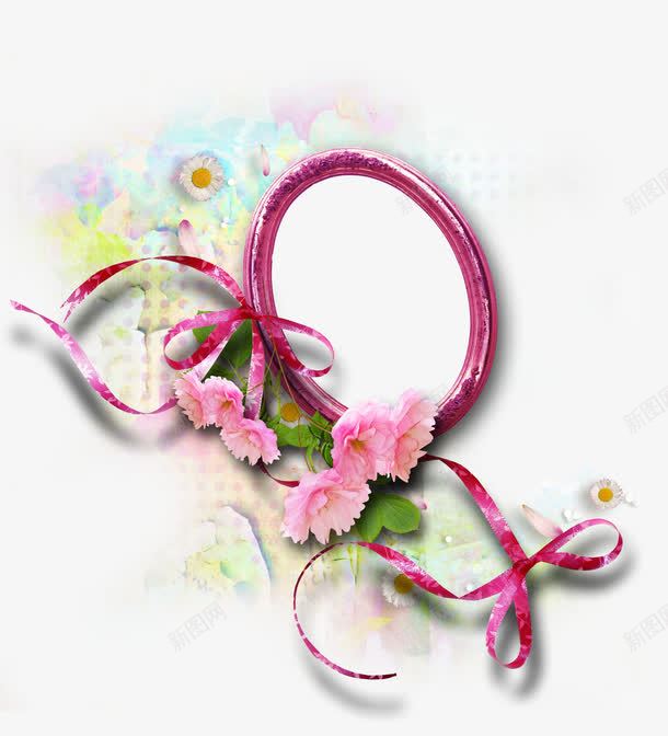花卉装饰相框png免抠素材_新图网 https://ixintu.com PNG 圆形相框 花卉 花卉装饰 边框